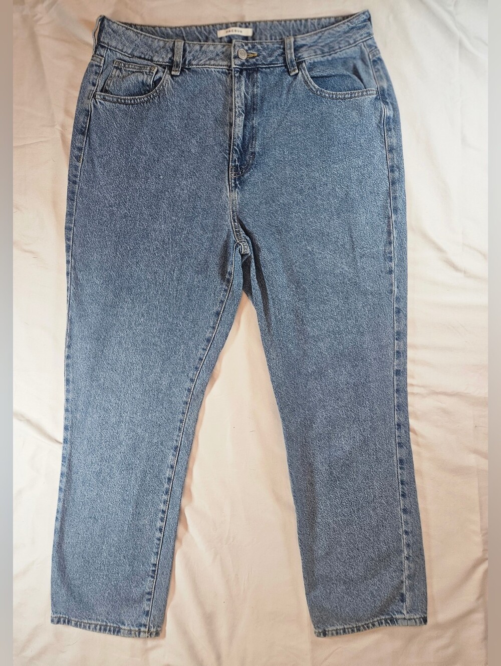 PacSun Womens Light Blue Straight Leg Five Pocket Mom Jeans Size 32 (14)
